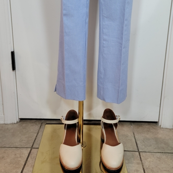 LOFT Marisa Fit Riviera Pinstripe Slim Pants Size 4 Classic Workwear Staple - Picture 2 of 11